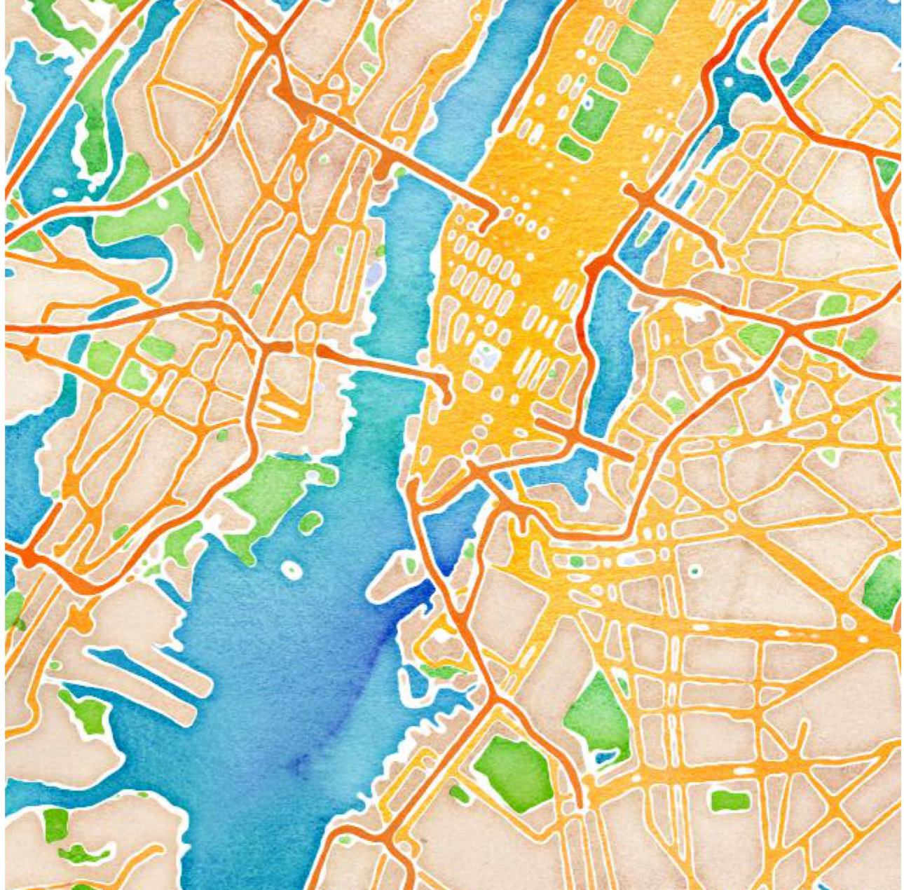 Image 9 - Stamen Watercolor map type